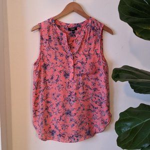 *Free if Bundled* Premise Studio | Pink and Navy Sleeveless Top Sz S